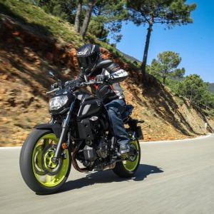 The Yamaha MT07 witch we can offer for out tours in Andalusia.